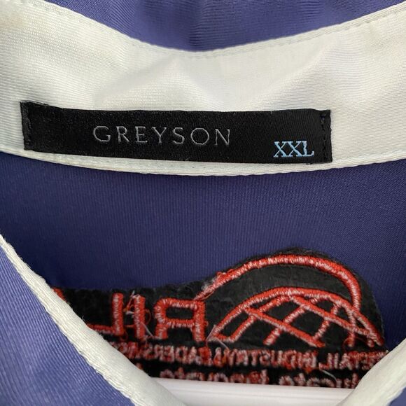 Greyson Polo Shirt Mens Size 2XL Navy Blue Short Sleeve Golf - Picture 3 of 7